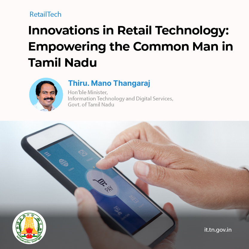 Retail tech is revolutionizing Tamil Nadu's economy, with e-commerce, mobile apps, and digital payments taking the industry by storm. This shift not only benefits retailers but also the common man by offering greater convenience and accessibility. #RetailTech #DigitalEconomy