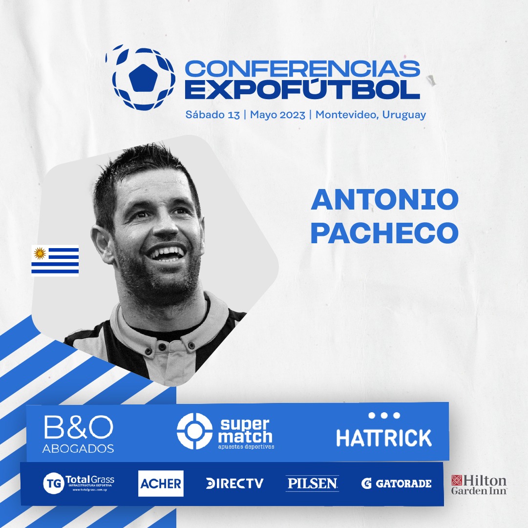 𝗧𝗼𝗻𝘆 𝗣𝗮𝗰𝗵𝗲𝗰𝗼 presente el sábado 13 de Mayo en el escenario principal 🇺🇾⚽️
Conseguí tu entrada con 25% OFF hasta el 15/4.

Incluye:

☕️ Coffe con alimentos
🍺 After con bebida y show

🎟 Más de 10 speakers de la región en expofutbol.com.uy