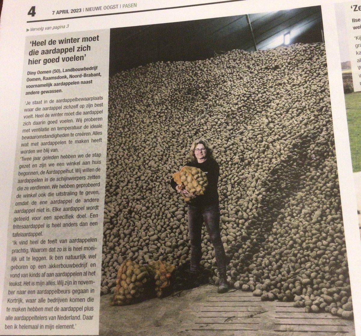 Mooiste plek op ons erf? In de aardappelschuur 🥔🤩🥔🤩