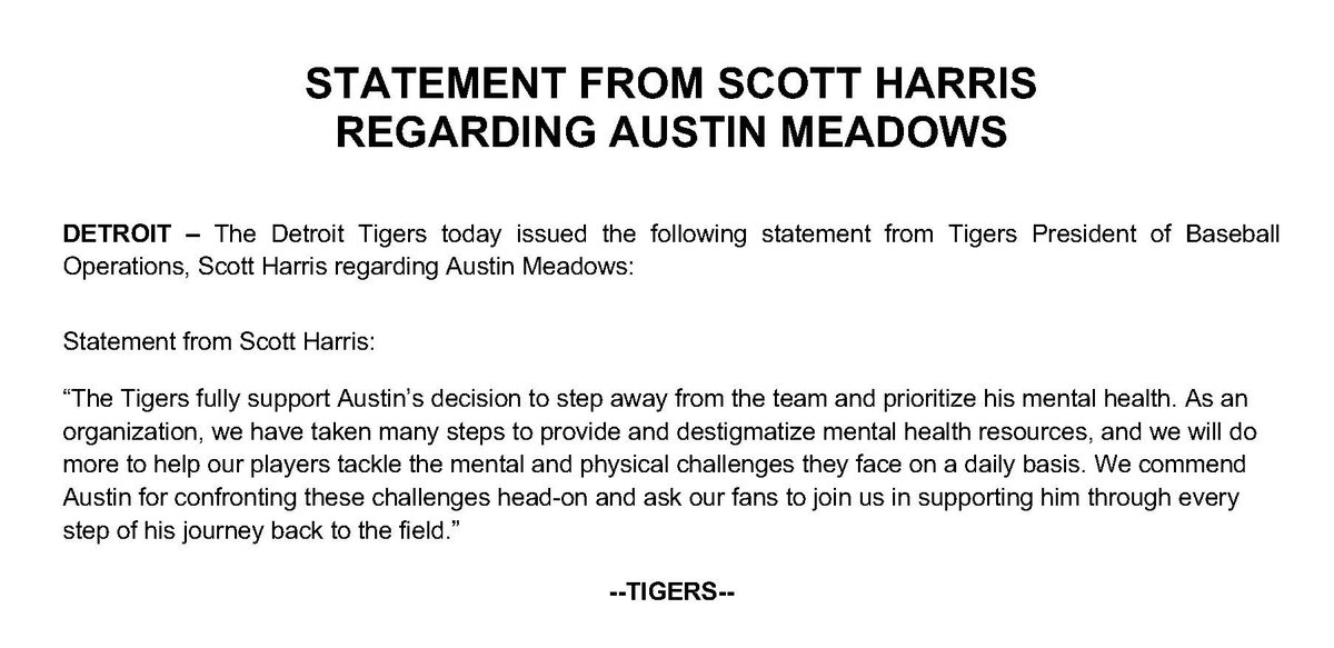 Tigers PR tweet media