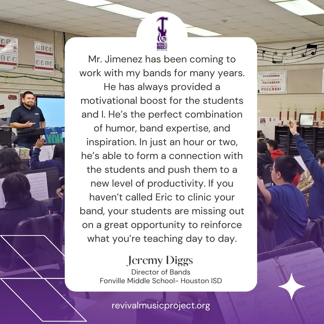 RevMusicProject's tweet image. At Revival Music Project, we help students reach their full musical potential. Positive testimonials like this fill us with gratitude. Thank you, clients! Looking for a trusted partner? Look no further than RMP! 🎶🙏 
#MusicalEducation #StudentGrowth #TrustedPartner #RMP