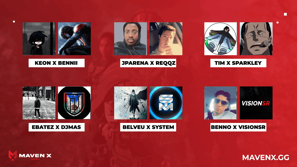 VisitDojo's tweet image. Introducing our $1K @MavenXGaming x @VisitDojo Duos Customs PARTICIPANTS!