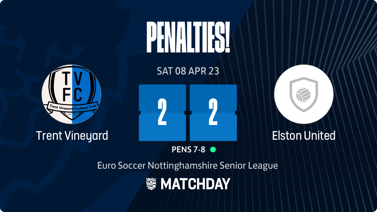 An absolutely gutting way to lose a semi-final. 

Our first half was awful and we were 2-0 down; showed incredible fight to come back and take it penalties only to lose 7-8. 

Congratulations to Elston United and all the best for the final 👏.