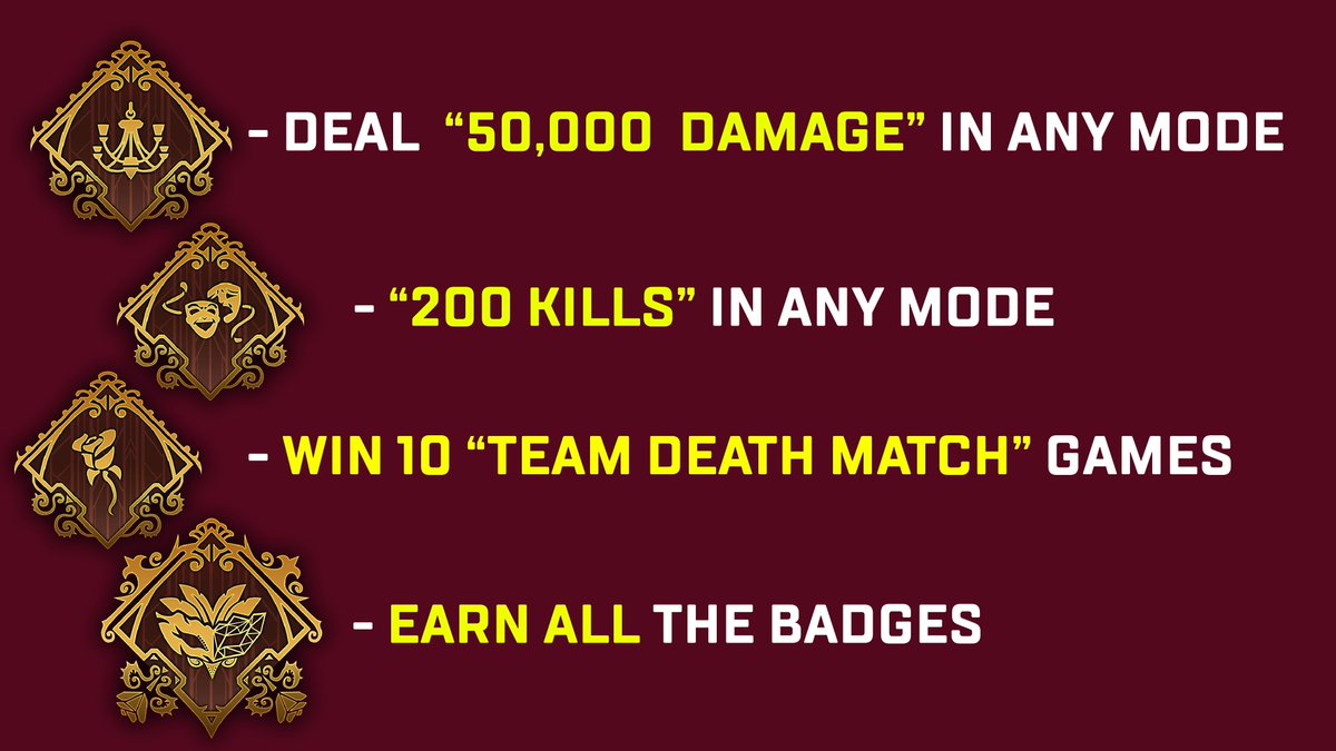 HYPERMYSTx's tweet image. Veiled Event Badge Requirements