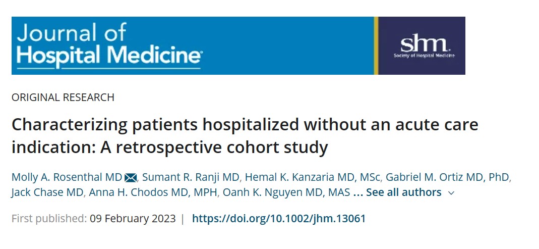 JHospMedicine's tweet photo. 🕵️ Retrospective cohort study on 🤒 patients hospitalized without an acute care indication in a 🏥 safety-net institution

https://t.co/0mMNuci4Yc

@MARosenthalMD https://t.co/PsbGAN0xfJ