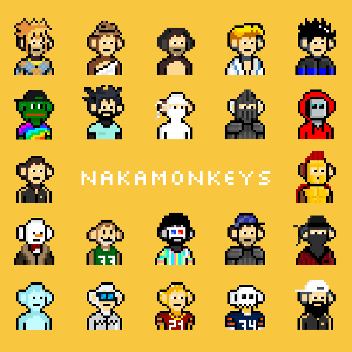 Nakamonkeys's tweet photo. Testing finished, we will launch today!

- 6969 total supply
- 1 Freemint per wallet
- 0.001ETH fore more, max 10 per txn
- All @Nakamigos traits
- 5 Addtional types
- 10 handmade legendary 1/1

In naka we believe! https://t.co/2qlkcEgGGb