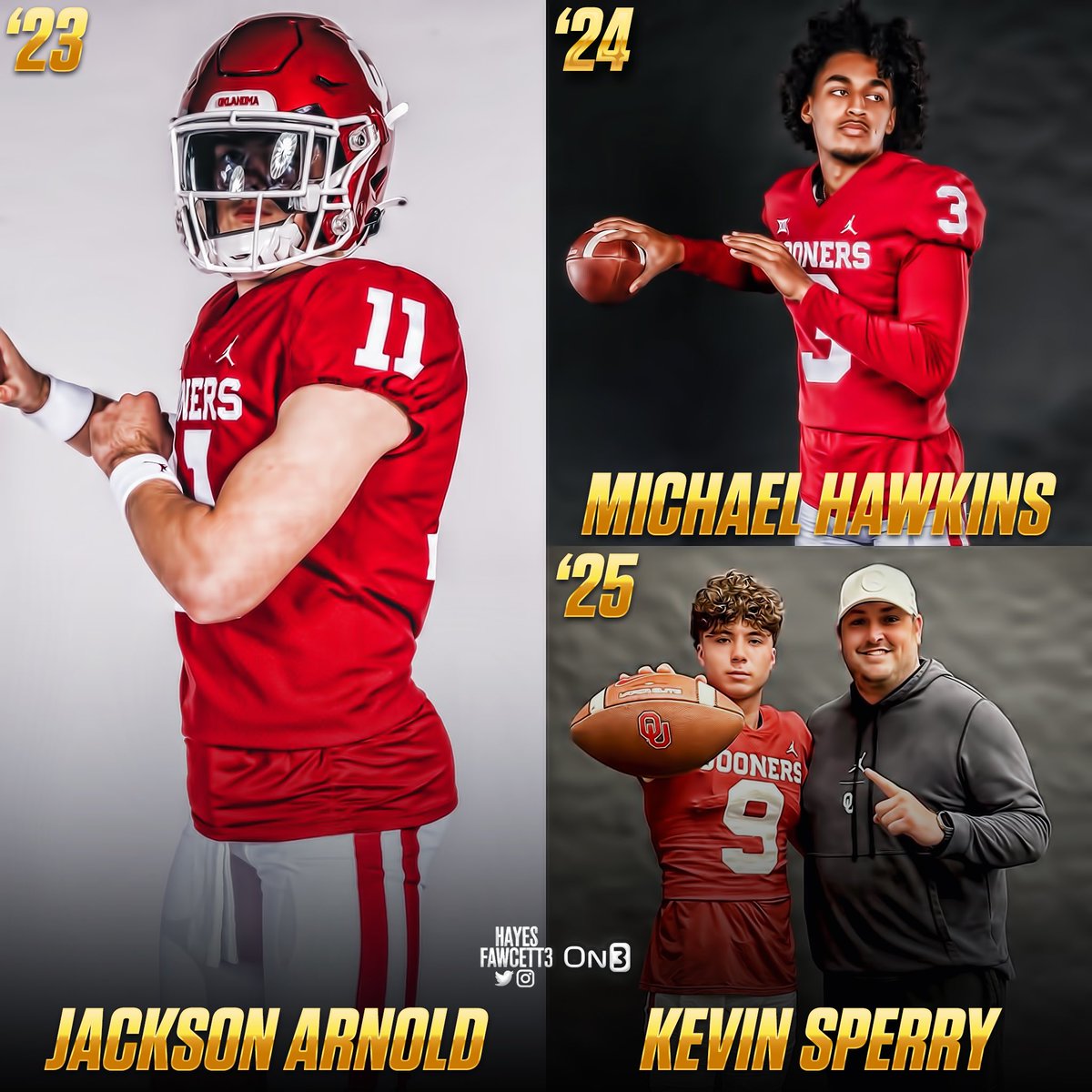 Hayes Fawcett on Twitter "Oklahoma’s Future QB room is looking STRONG
