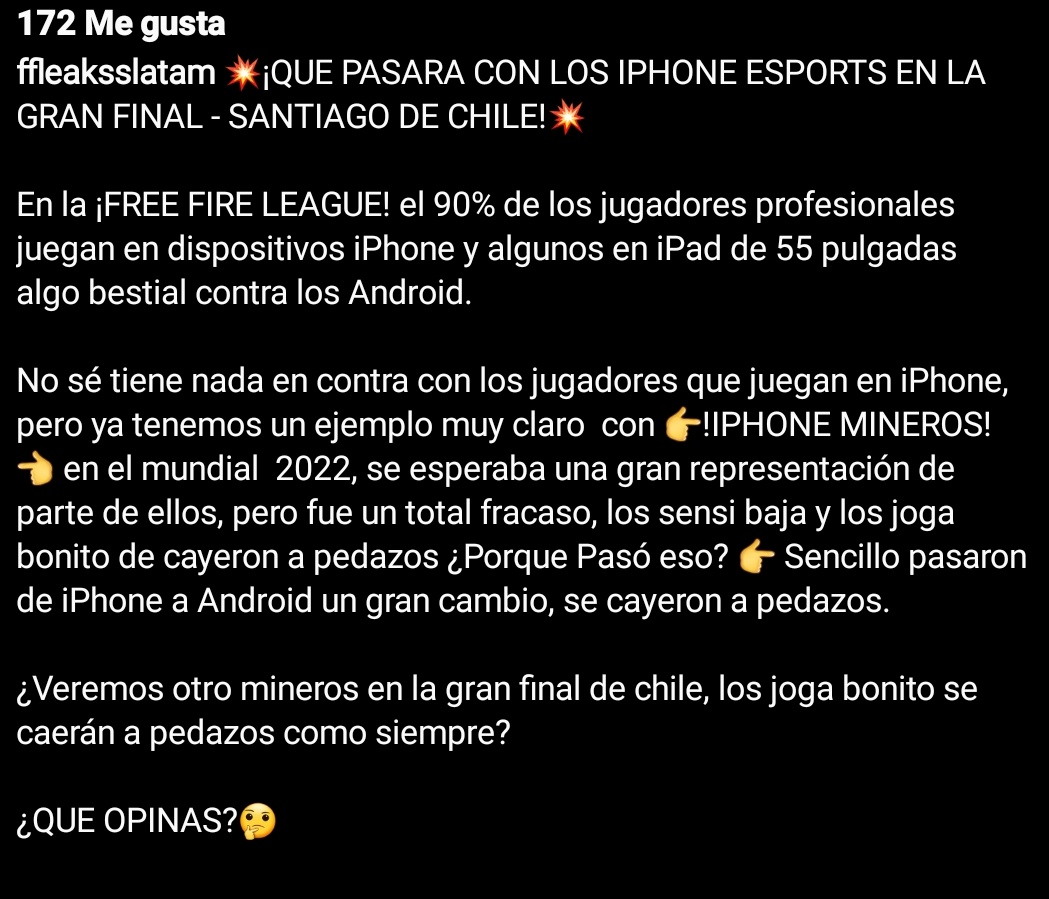 Para lo que no sepan el contexto