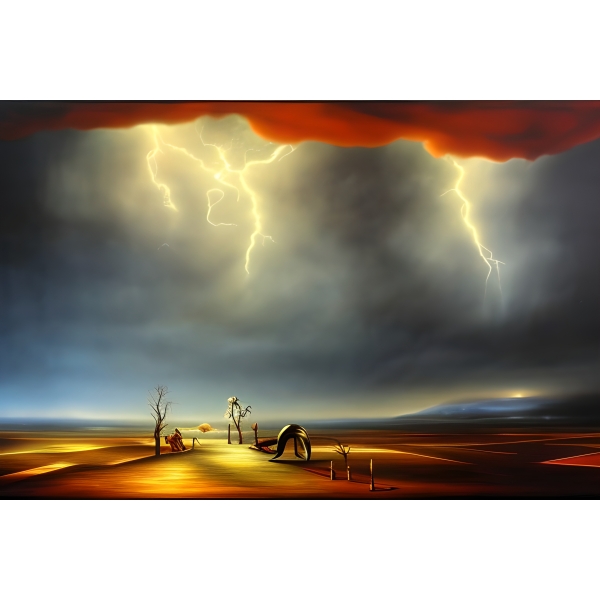 SyntheticDali's tweet photo. Four new surreal images created for the Synthetic Dali Art Project. #AIart #AIArtwork #SyntheticDali #surrealism #surrealart #darksurrealism #digitalart #stablediffusion  2023-04-08 https://t.co/xgwpEijm3p