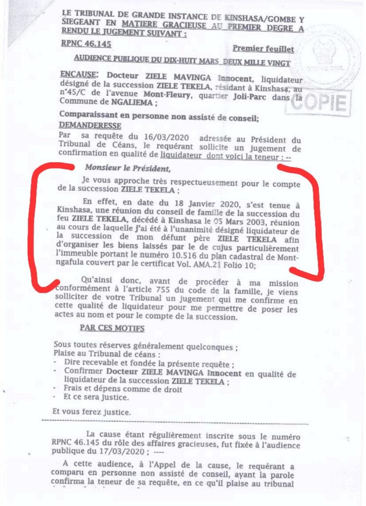 AbedBelong's tweet photo. @veuveRdc @KapiambaGeorges @JeanClaudekat2 @fatshi13 @PrimatureRDC @EtSceaux @VitalKamerhe1 @DeniseNyakeru @HamidaKamerhe @ONUFemmesRDC @TopCongo @exxousia Le numéro 10 516 repris dans le jugement RPCN 46 145 du 24 mars 2020 est-il aussi une erreur matérielle ? Min @molendosakombi @fatshi13 @EtSceaux @PrimatureRDC @VitalKamerhe1 @uncrdc @ONUFemmes @DeniseNyakeru https://t.co/iOZNcvLHHM