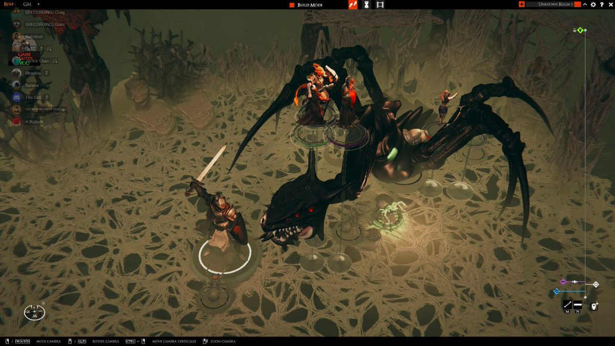 botcosmos_ws's tweet photo. The party battling the custom spider dragon! Our monk was down 3 times, our druid 3 and almost died (1 fail left), and our fighter was down twice, too! They managed to steal an egg and escape, thanks to the flying carpet cleric team!
#DnD #DnD5e #DnDMovie #ttrpgfamily @talespire https://t.co/5kwDnGM3vc