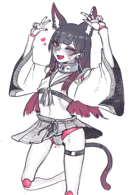 カワイイネ……(雑描き) 