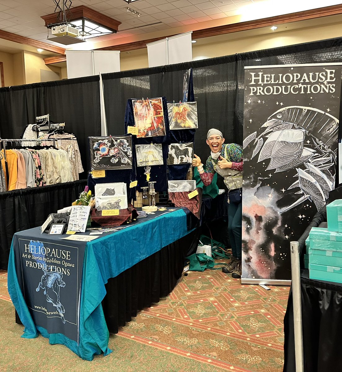 GoldeenOgawa's tweet image. What? Me? At an IN PERSON EVENT? Yeck heah! If you're #InBend come on down to the Riverhouse Convention center!