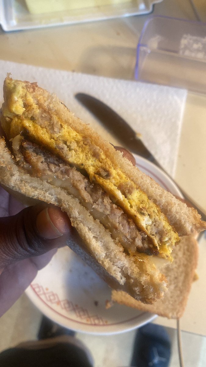 FrankieLoTV's tweet photo. Dat sausage egg and cheese with lil extra cheese and sausage mixed in the egg! #BreakfastByFrank #StonedThought #LFG https://t.co/ePwMBoqRy6