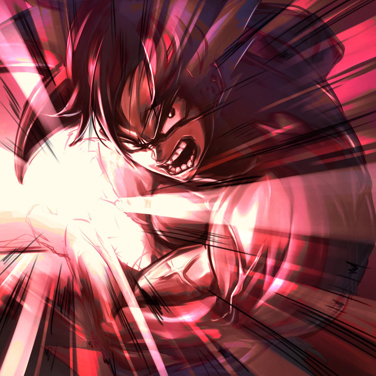 FROGyuki918's tweet photo. 久々に趣味絵描いた気がする。
界王拳！ https://t.co/uZJuqwhj3Z