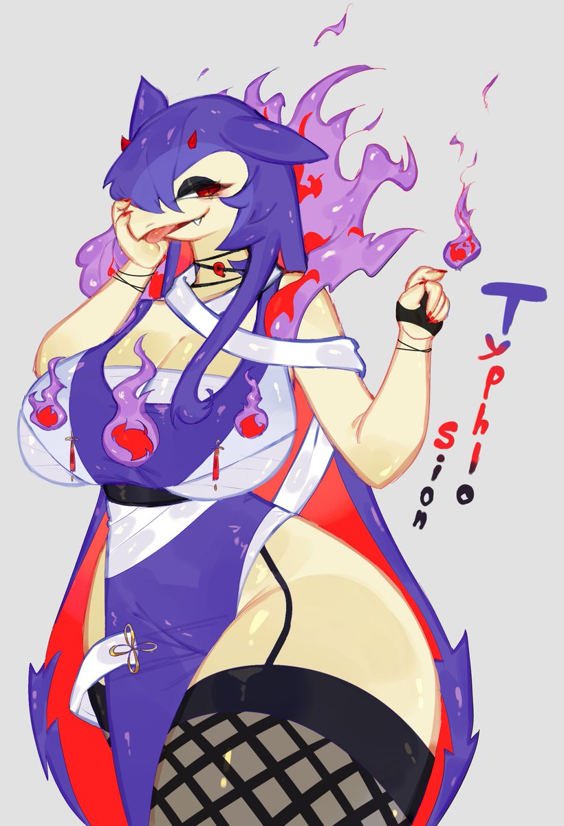 toge77789's tweet photo. Hisuian Typhlosion💜❤🖤 https://t.co/zerHxowsu2