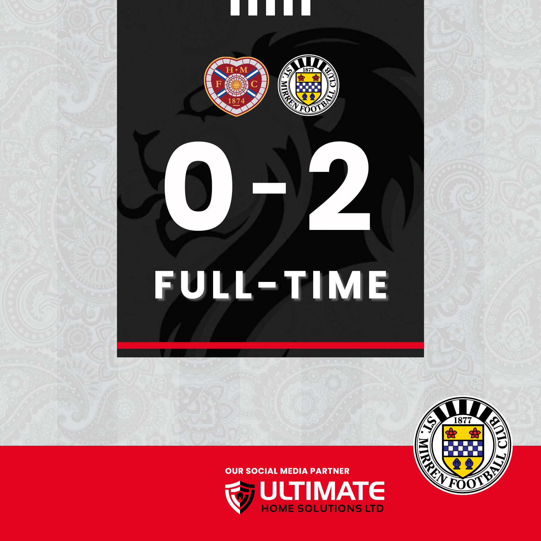 St Mirren FC on Twitter "FULLTIME Hearts 02 St Mirren What a win! 