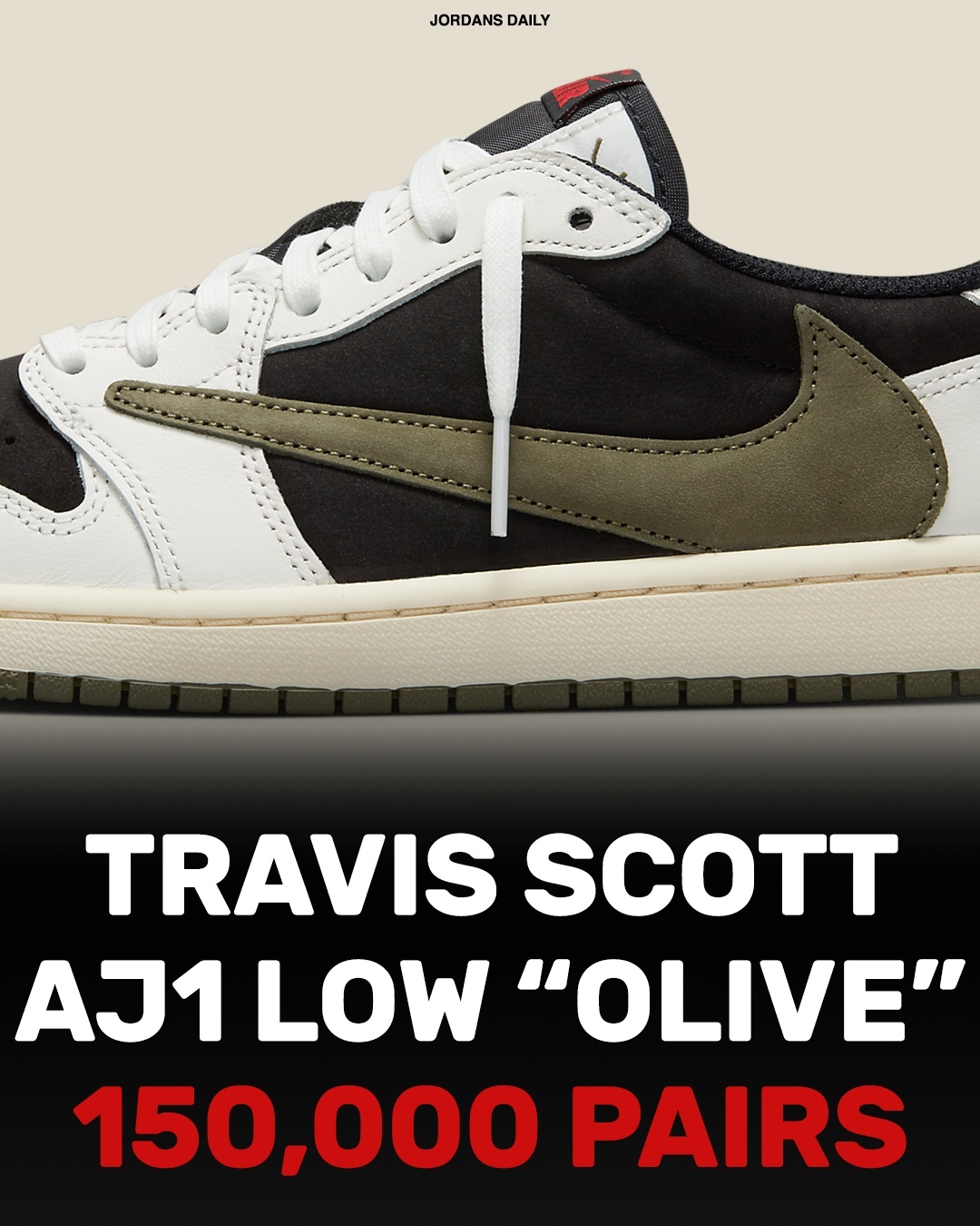 How many pairs of travis scott aj1 sale
