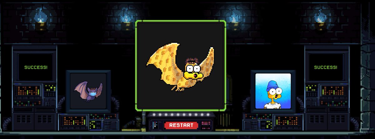 TheCrypThomas's tweet photo. A new MutantBat has been born.
This #MutantBat was spawned when #CryptoBat #363 bit SupDuck #6888
@CryptoBatzNFT 
@RealSupDucks 
#SupDucks https://t.co/qZ8kPyeoBQ