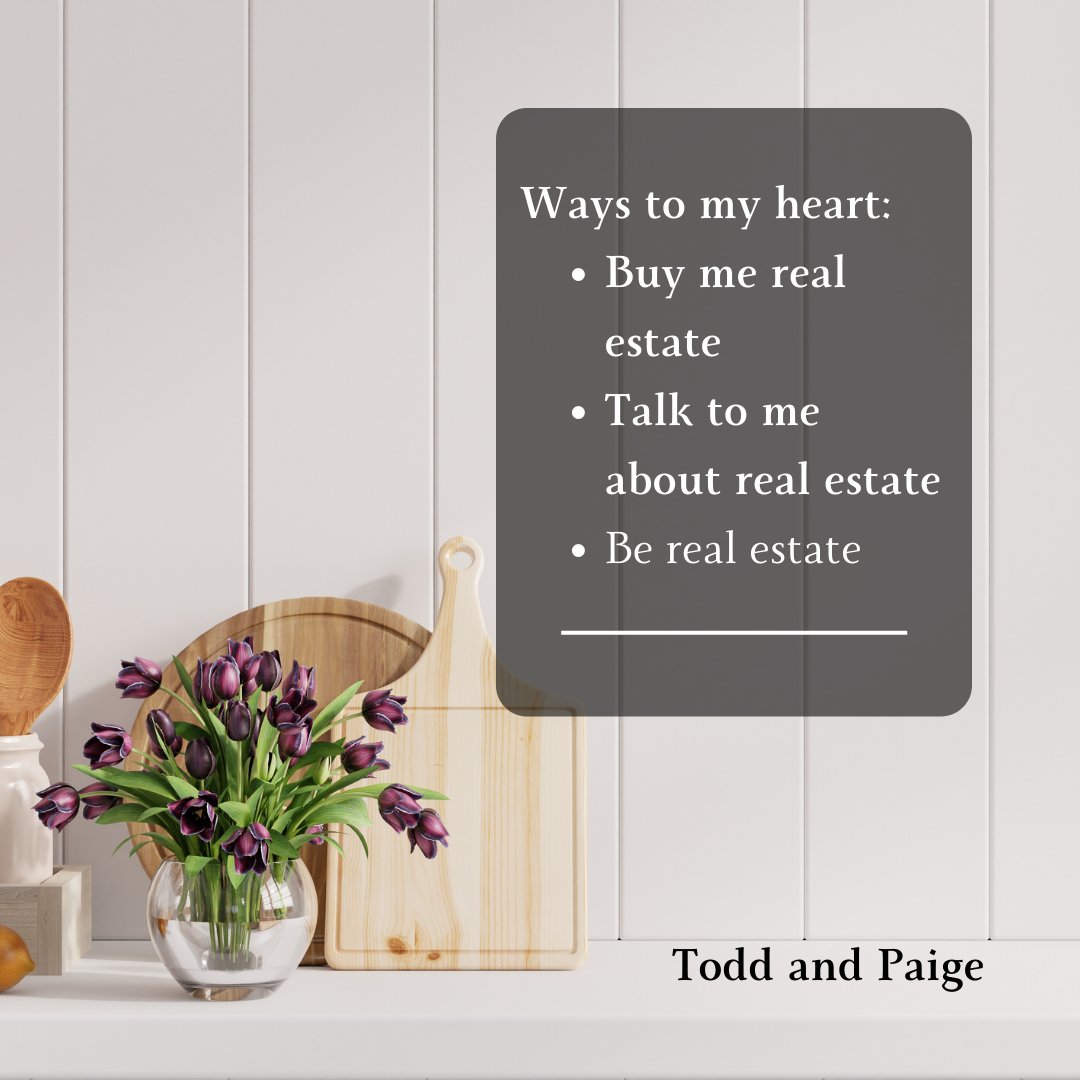 Talk ✨ Real Estate ✨ to me! 

#toddandpaige #realtor #realestate #realestateagent #agent #broker #house #home #property #homeowner #propertyowner #heart #sellinghomes #buyinghouses #dreamhome #investment #realestateinvestment #texas #texasrealtor #texasagent #buyrealestate