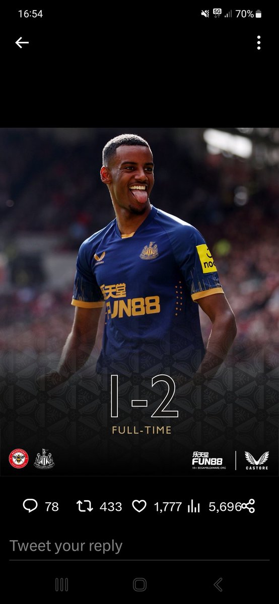 Much improved performance second half and another 3 points and great finish by Isak