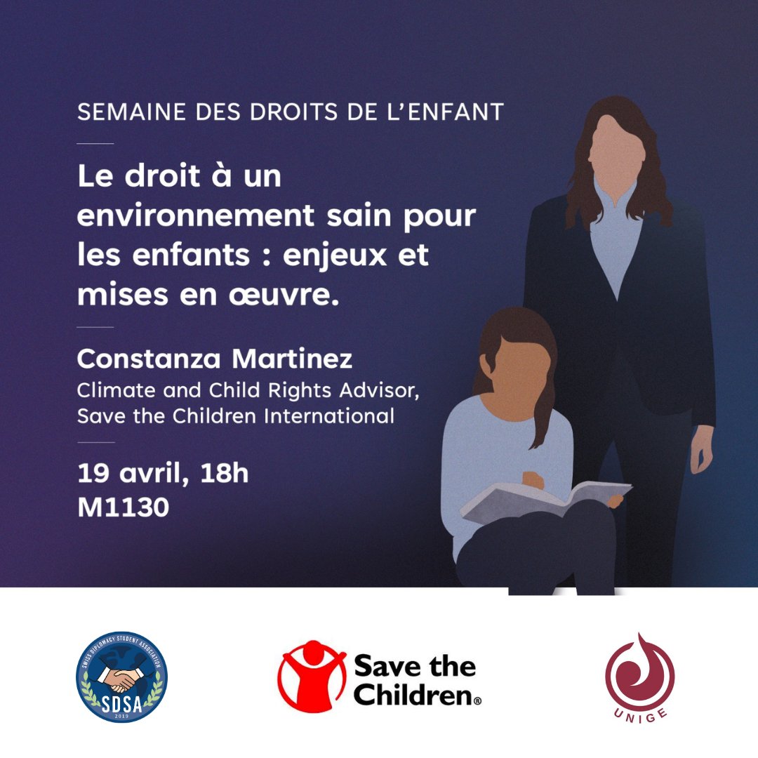 SDSAofficial's tweet photo. À l'occasion de la Semaine des droits de l'enfant, le département Workshop de la SDSA vous propose son nouvel événement.

📆 19 avril  à 18h en salle M1130 (Uni Mail)
🚩 Réservez votre place en nous envoyant un mail à cette adresse : workshop.sdsa@gmail.com https://t.co/YKueTFkkdT