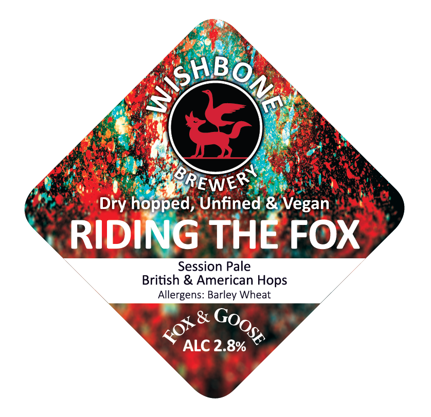 So that @foxgoosehebden Collab beer... Going to send this for print on Tuesday, Uses British hops Jester, Godiva, Olicana & American Citra. Mashed and hopped as if we were brewing a 4%, but Mashed at 76c to retain lots of body.