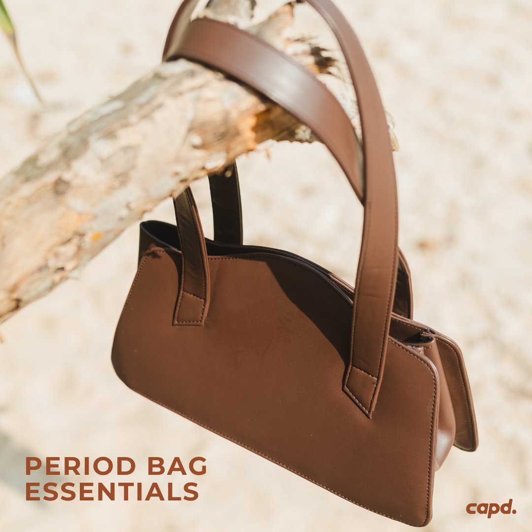 capdperiod's tweet image. 🤎PERIOD BAG ESSENTIALS🤎

- Period Cup: less mess, can wear up to 10 hours, easy to carry
- Extra underwear: just incase you have a leakage
-  Wipes
- Lotion/perfume
- Small snacks
- Small water bottle: stay hydrated during your period!
- Ibuprofen 

#period  #periodessentials