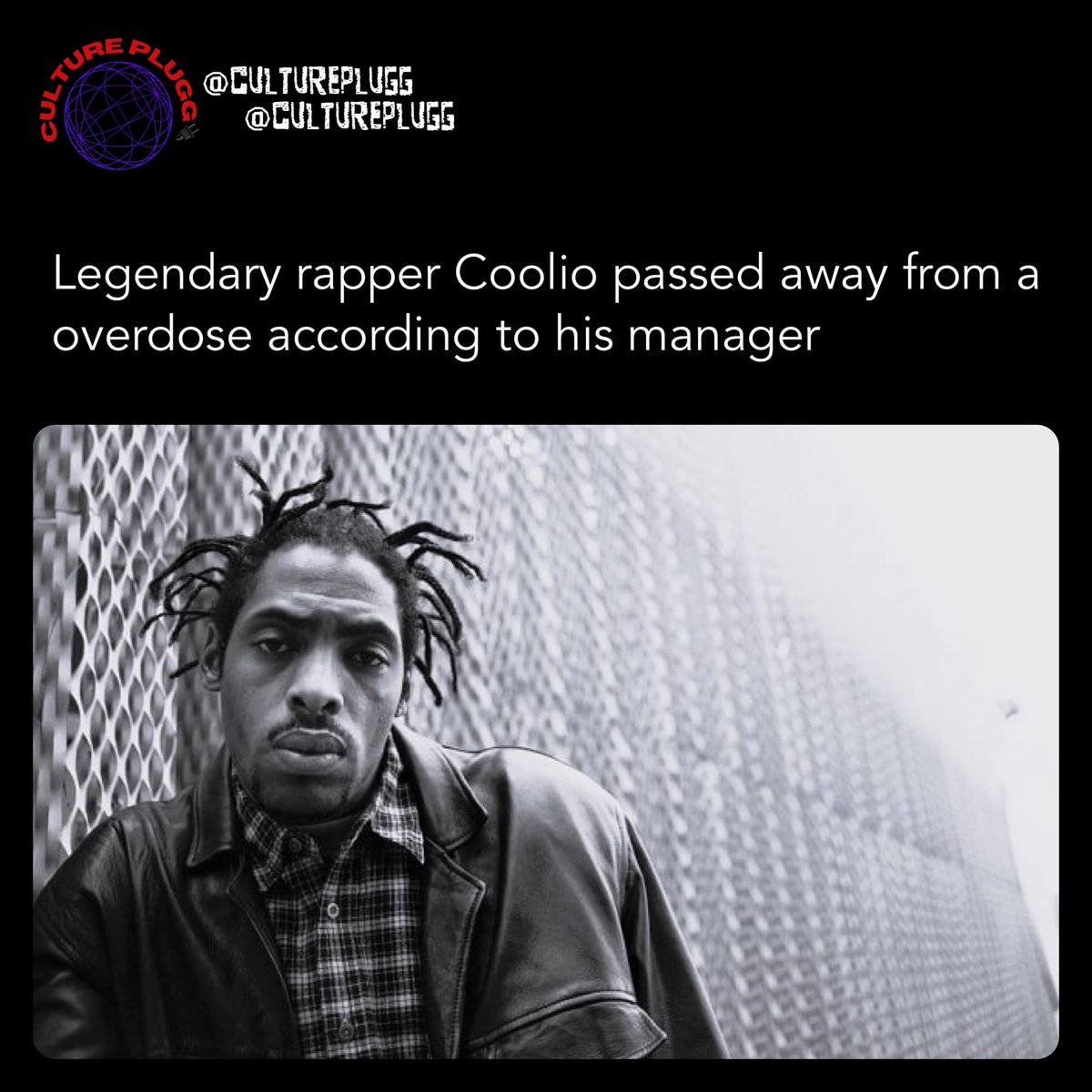 Grammy-winning rapper #Coolio died from a fentanyl overdose, his manager said on Thursday, six months after the musician was found dead at a friend's home in Los Angeles at the age 59. #ripcoolio 🕊️