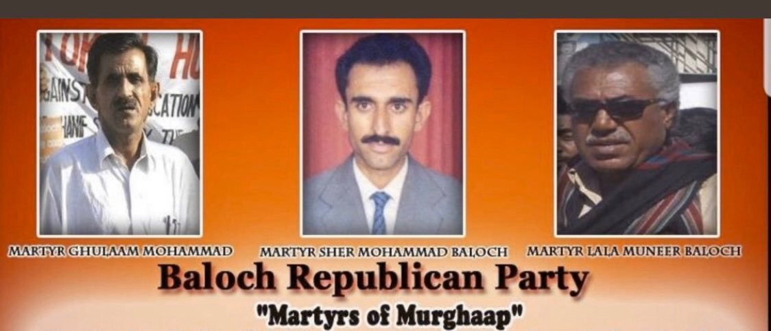 SherM_BRP's tweet photo. Remembering the courageous souls who laid down their lives for the cause of #Balochistan. On the 14th martyrdom anniversary of BRP leader Shaheed Sher Mohammad Baloch, BNM chairman Shaheed Ghulam Mohammad, and Lala Munir, we salute their unwavering spirit and sacrifice. https://t.co/5kcfJ1Hha2