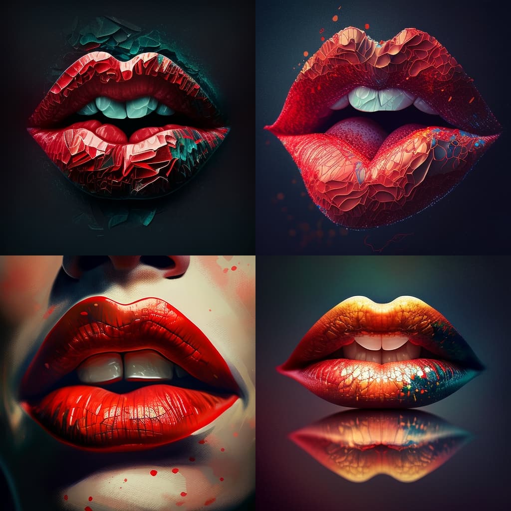 Super realistic lips 👄 by AI #artbyai