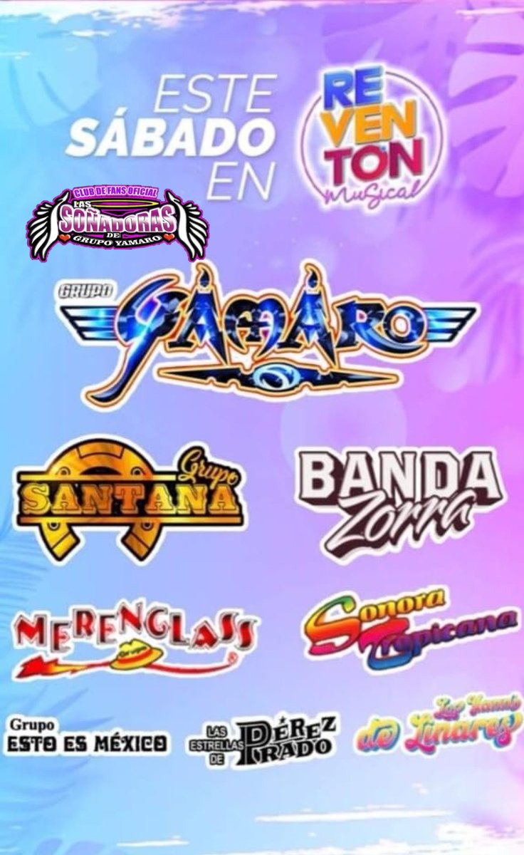 AndySonricsTwo's tweet photo. 🚨ATENCIÓN 🚨
Hoy Sábado 08 De Abril Del 2023
Para Bailar
En Punto De Las 13:30 Hrs En Reventón Musical En El Canal 9 Galavisión Tv Abierta 📺, sin duda alguna, Ve este gran programa ✔y baila 💃 al Ritmo 🎶Del  Grupo Yamaro. 
https://t.co/ojz7G480xs…
NO TE LO PUEDES PERDER ❗❗ https://t.co/ajANtYg4qy