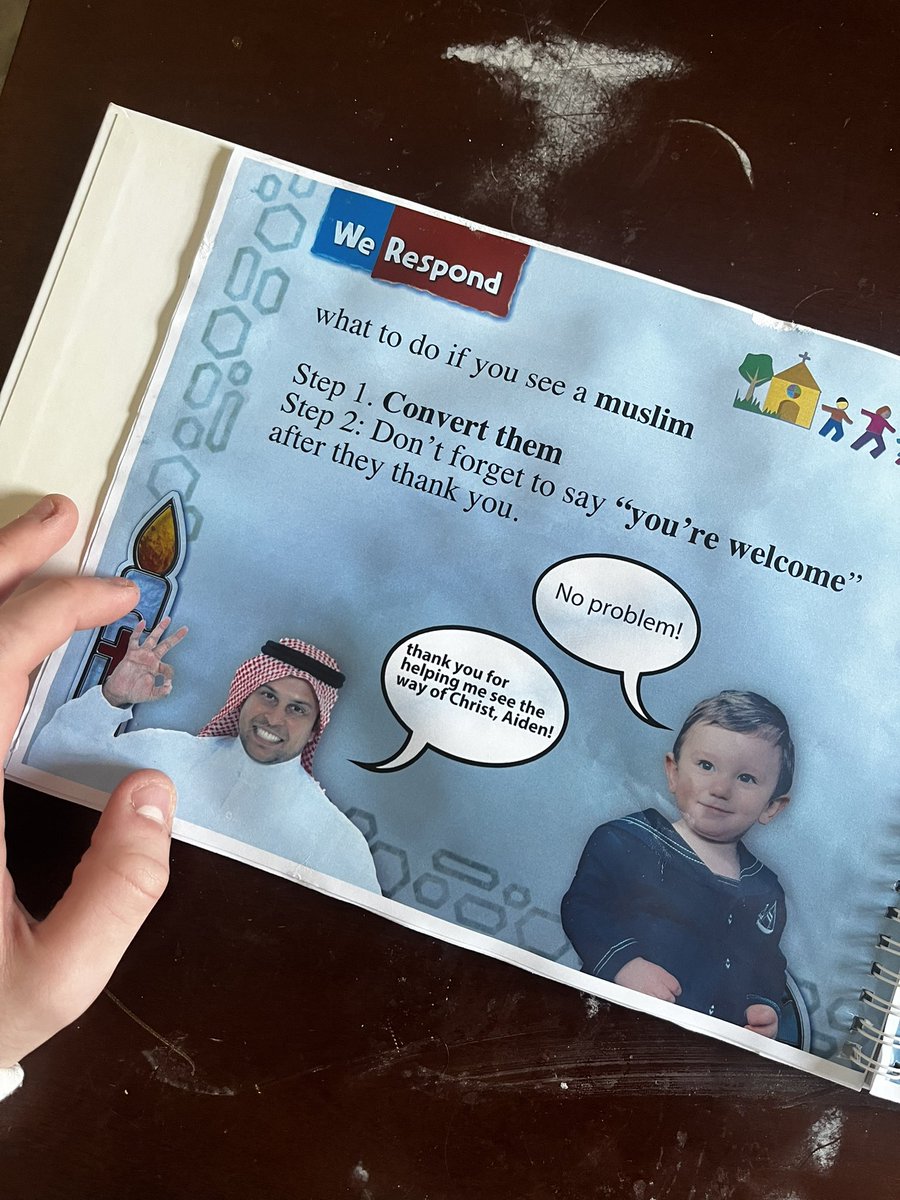 aidencwall's tweet photo. my mom just told me I used to be a model for Religious Children’s books back in 2003. Im looking at one of the books for the first time in probably 20 years and guys wtffff is this???? https://t.co/TKgxWbZHFb