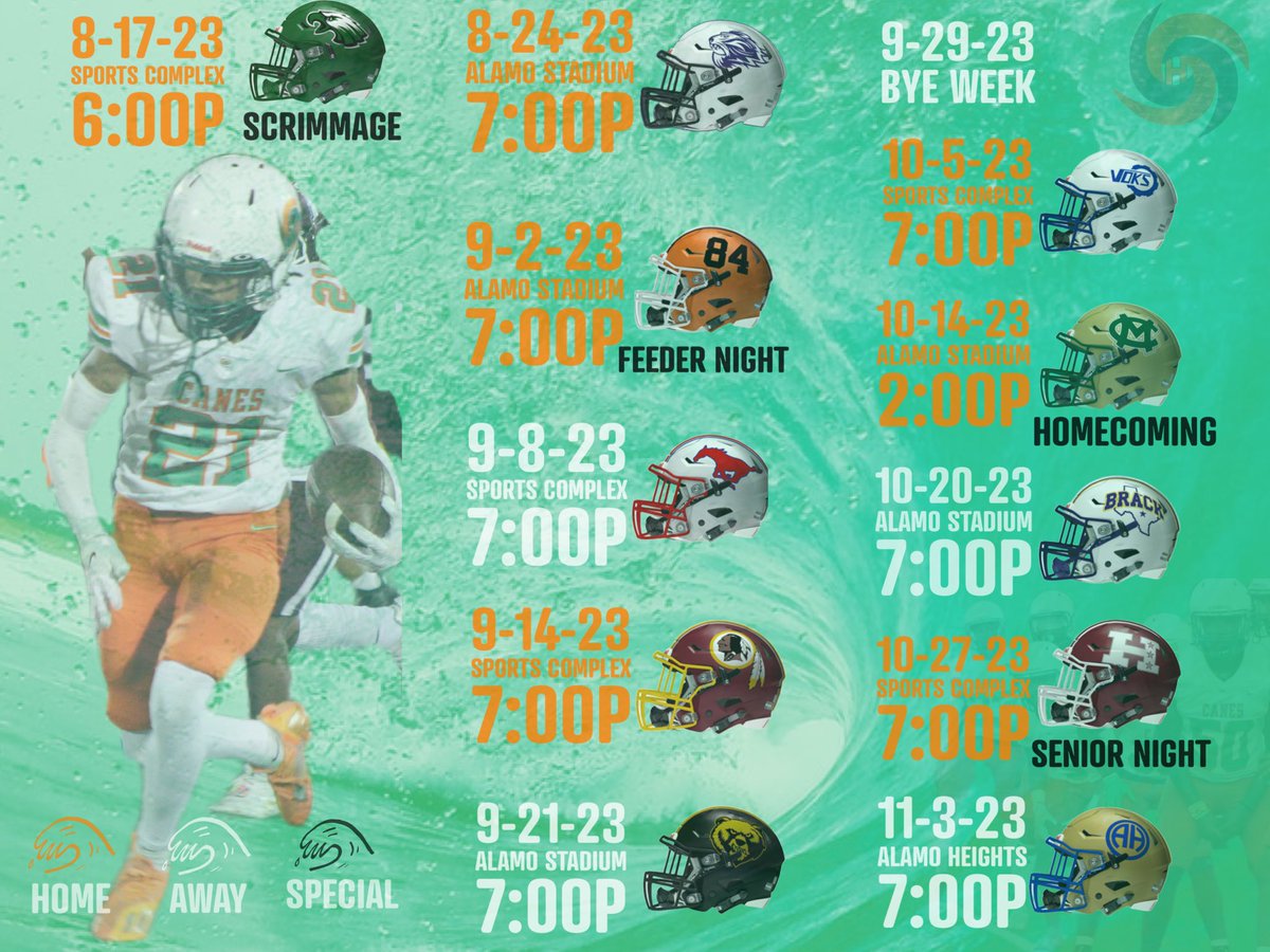SAHoustonFB's tweet photo. Lets Go Wave ‼️2023 🏈 Schedule‼️
🌊🌊🌊🌊🌊🌊🌊🌊🌊🌊
#WeTheEast #HurricaneSzn #HardWorkWork #RecruitTheCanes @Jaedens21 @smurfy210 @naqwentis_ @jeremiah4x0 @lilmike_133 @Return0f3 @iamjaay7 @T_wh11e @Damannqb1 @DaronJohnson33 https://t.co/A8KpZKGnxt
