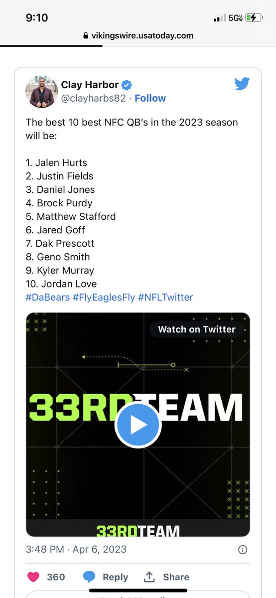 sergiosaldate1's tweet image. Where does Kirk cousins fall?!!! I don’t see him…. next quarterback up #skol #yeee