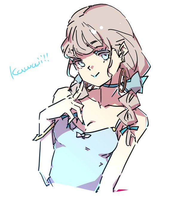 水着みつあみちゃん

 #合間のらくがきreimhbzeva 