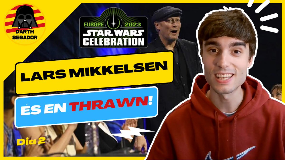 DarthSegador's tweet photo. ▶️ NOU VÍDEO! 👊🔥
Hem pogut respirar una mica més que ahir però avui també hem tingut grans anuncis en la #StarWarsCelebration2023! 👇

🔗 https://t.co/gbyvk3eRnM
 
🔁 Un RT m’ajuda moltíssim 💛 https://t.co/L2dRm1wcTh