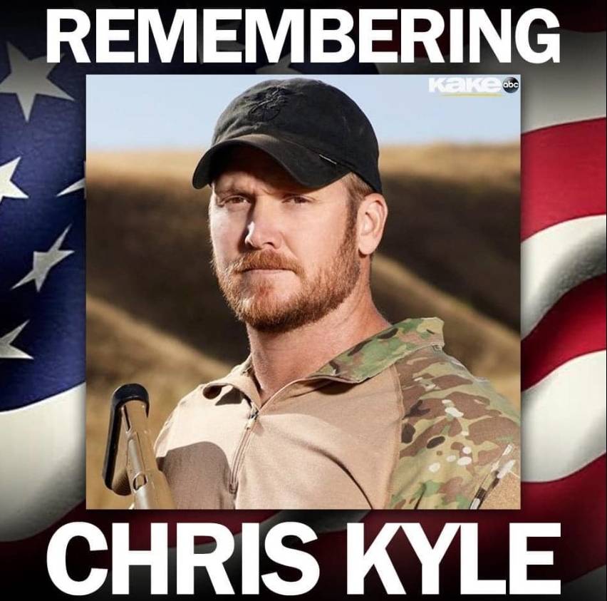 KAKEnews's tweet photo. Happy birthday, Chris Kyle. The former U.S. Navy SEAL and “American Sniper” would have turned 49 years old today. 🇺🇸

#KAKEnews https://t.co/6XpRa4GARG