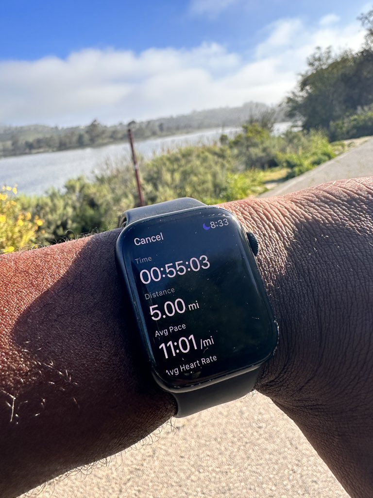 Nasara_Gargonnu's tweet photo. Thanks @tinamuir …I ran today with you for 55 minutes (#TogetherRun 75) at #LakeMiramar!
#RunningForReal #SiriusFitness #BlackMenRun @BlackMenRun @SauconySneaks https://t.co/kyegQociUa