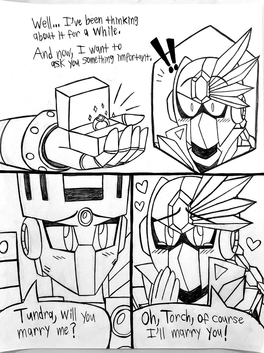 connie1189's tweet photo. Gravity Falls reference!!! 😆

✨🔥Torch Man’s proposal 💍✨ …but then Wily ruined their moment. 

#MegaMan #MegaMan11 #RockMan #RockMan11 #TundraMan #TorchMan #rockmanfanart #megamanfanart #robotmaster #megamanclassic #ロックマン #ロックマン11 https://t.co/f07GUVALZd
