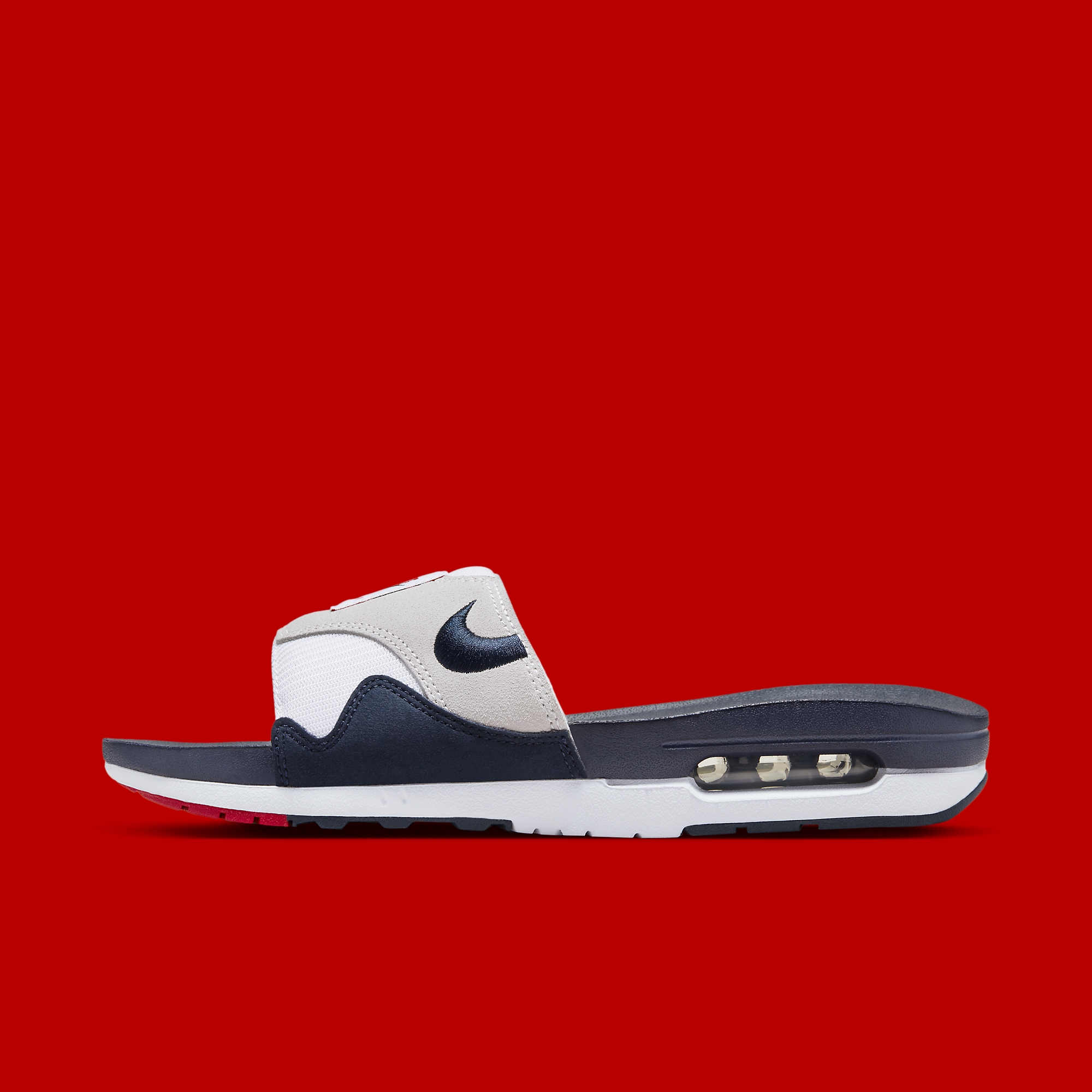 Sneaker News on X Air Max 1 Slides are dropping in the OG Navy We need to see this colorway in the Big Bubble form though. https t SKR8cI9MYy X