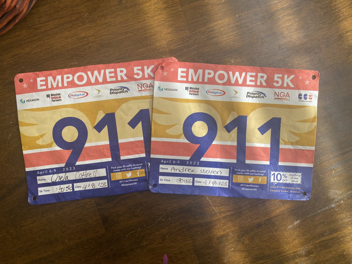 ChelaCottrell's tweet image. 3rd Annual 911der 5K in the books! My love for the profession overcame my fear of the challenge. #911derWoman #Empower5k