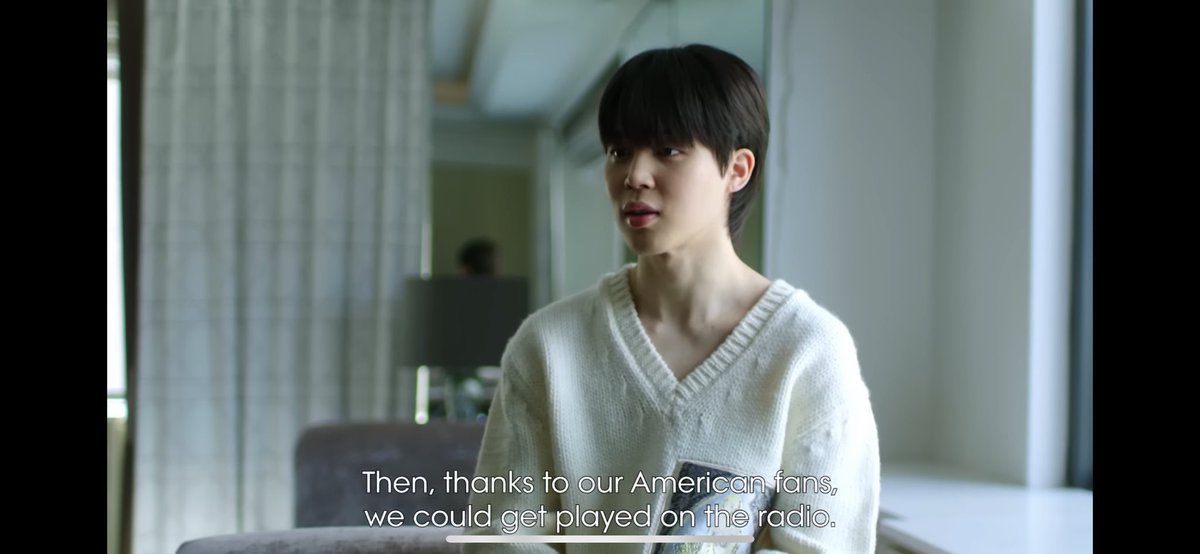 PJM_vocal's tweet photo. “ ARMY is the name of our BTS fanbase, army would translate all our songs in eng &amp; keep sending them to America then thanks to usa army we could get played on the radio , that’s how i was able to come here , this time i am releasing my first solo album” — PARK JIMIN https://t.co/mKQm8a9Joz