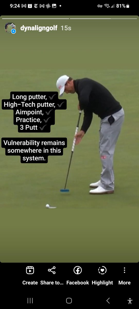 DynAlignGolf's tweet image. #Masters #Putting #PreShotRoutine