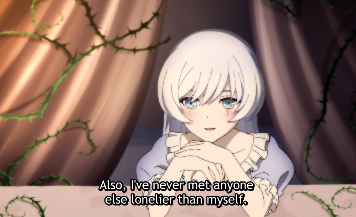 fillmargarin's tweet photo. #rwby #whiterose #RWBYV9Spoilers 

Ok this episode proofed me that Weiss understands Ruby better then anyone else https://t.co/c0d559rln2