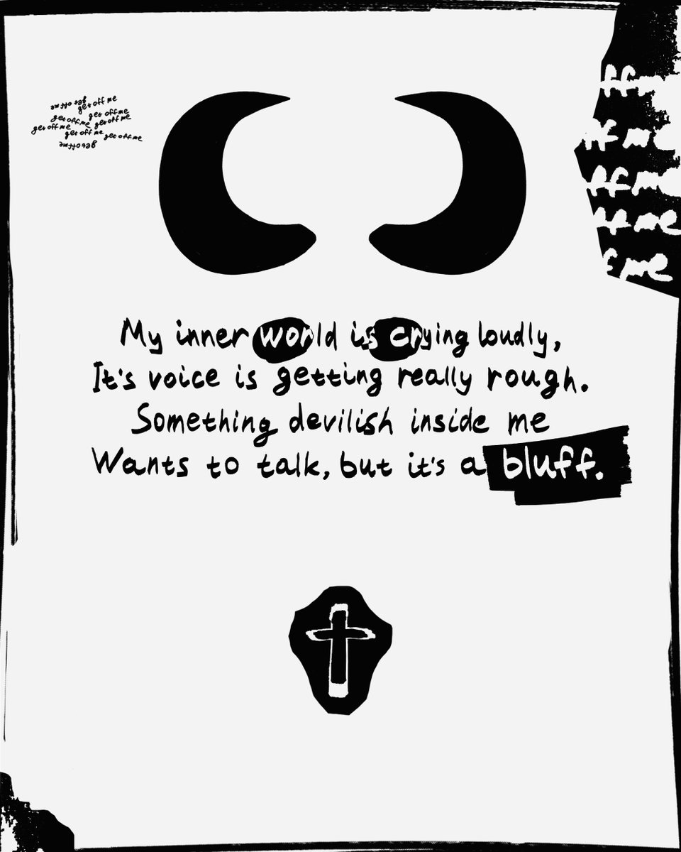"The Devil's Voice"

🔲🔳

There are two forces fighting within each person.
It is the duty of each of us to overcome inner demons, to restrain negative thoughts, to bring only good things into the world