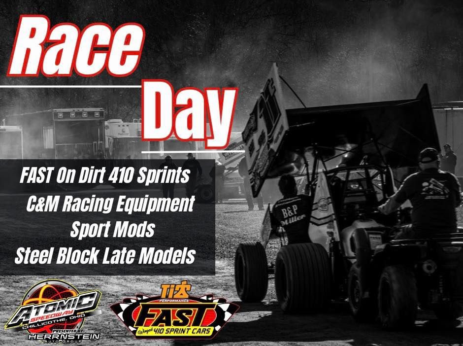 AtomicSpeedway's tweet photo. ‼️RACE DAY at Atomic Speedway ‼️

• Pit Gates Open - 1:00pm
• GA Gates Open - 3:00pm
• Hot Laps - 5:00pm
• Racing Starts - 6:00pm https://t.co/ejJSBAaSQC