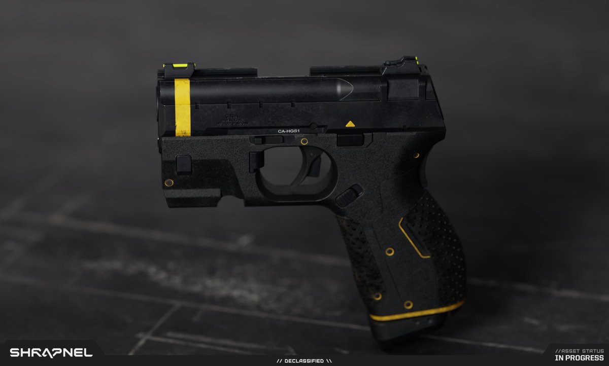 The secondary weapon for MPX1 is the CA-HGS1 “LEO” pistol.