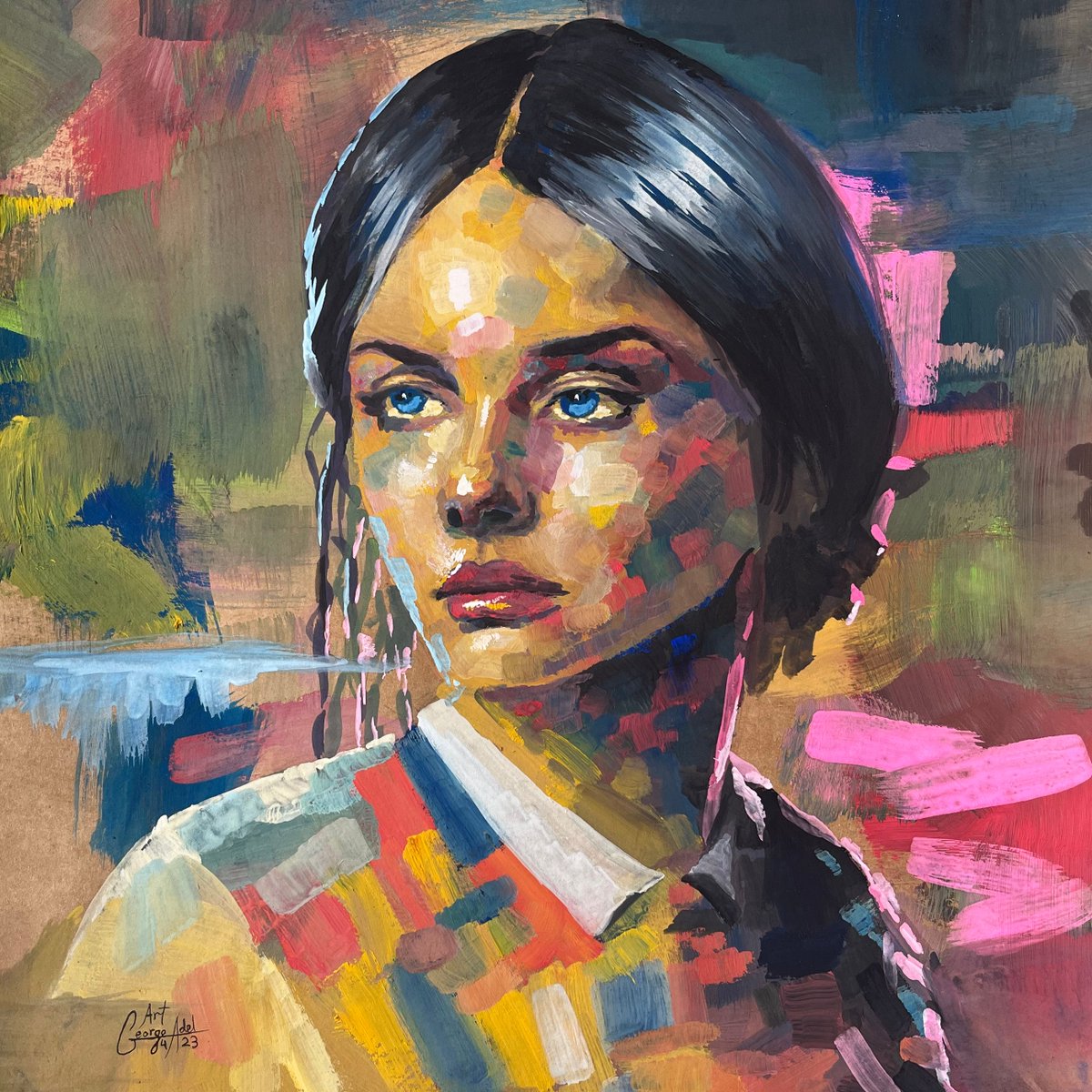 رسم بالجواش علي ورق كرافت ❤️
 follow : instagram.com/georgeadel_art/

#gouache #watercolor #art #artist #arts #artwork #sketch #drawing #drawings #رسم #رسامين