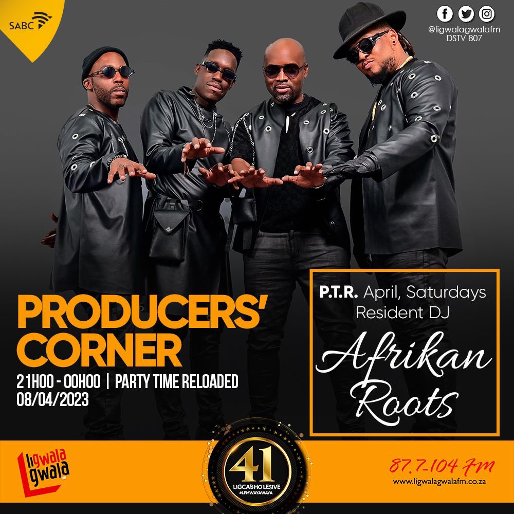 ligwalagwalaFM's tweet photo. Producers Corner on #PartyTimeReloaded tonight 21H00-00H00, P.T.R April, Saturdays Resident DJ Afrikan Roots 📻
#LigwalagwalaFM
#lfmwayawaya 🎙 https://t.co/IPuROcaJ4a
